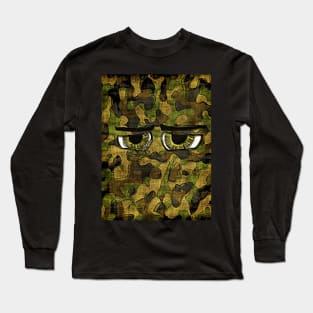Camo Eyes - Camouflage Design Long Sleeve T-Shirt